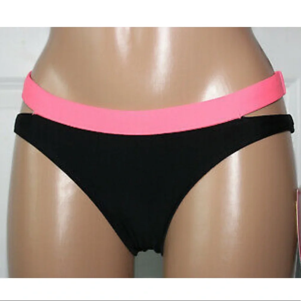 Hula honey colorblock cutout swim bottoms